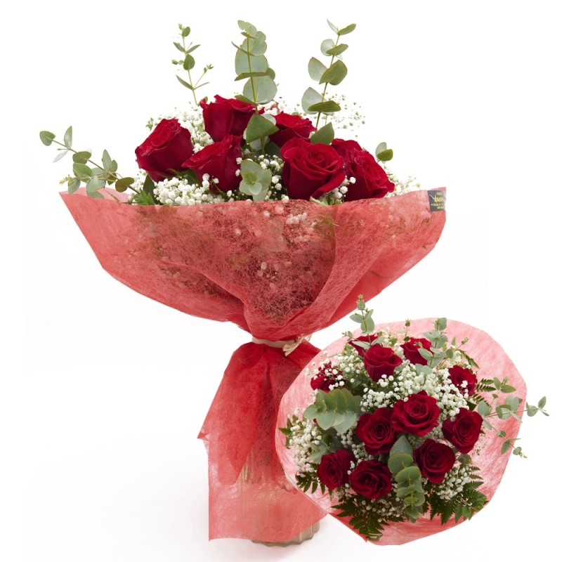 ramo de 12 rosas